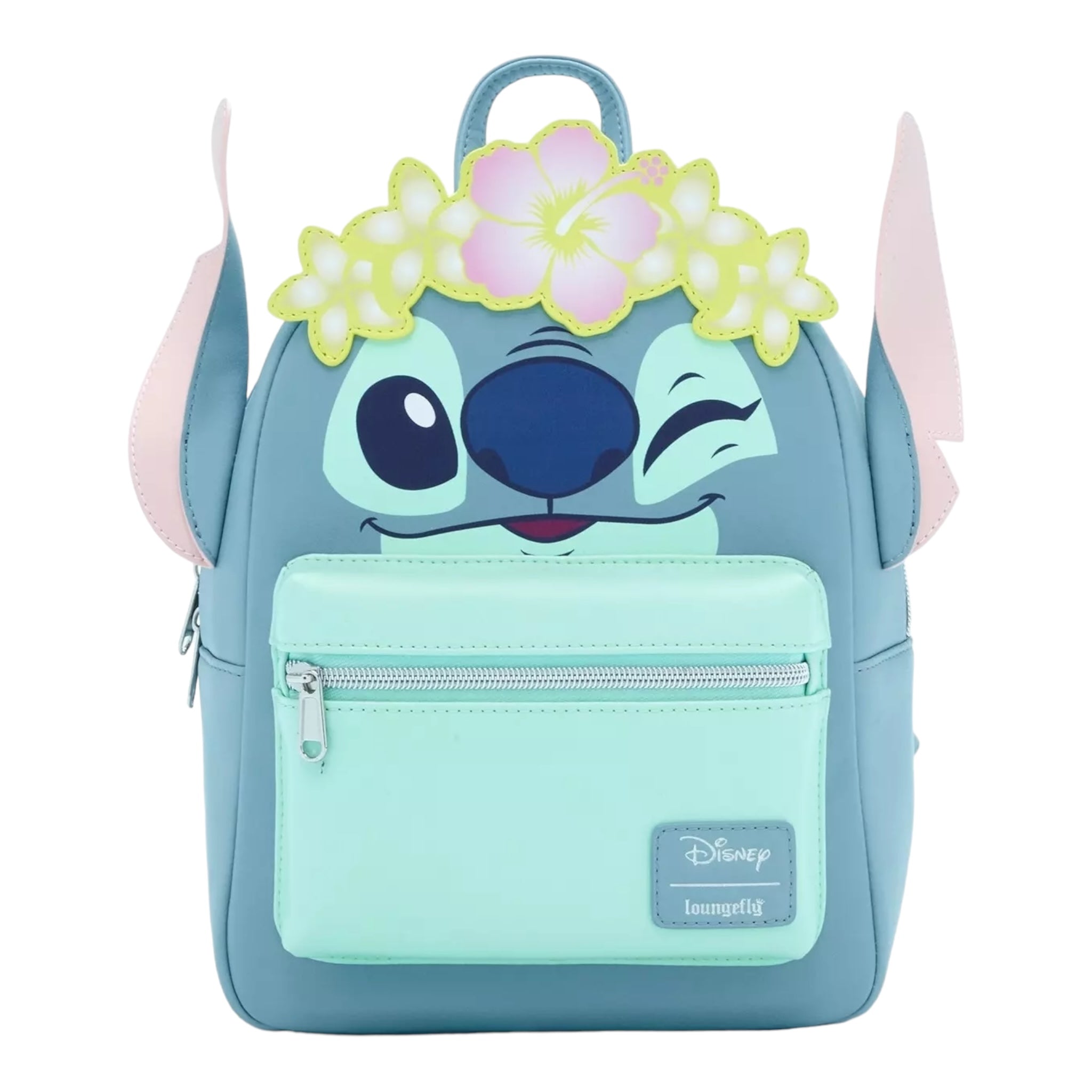 Disney loungefly on sale Stitch Scrump Floral Crown Satchel NEW