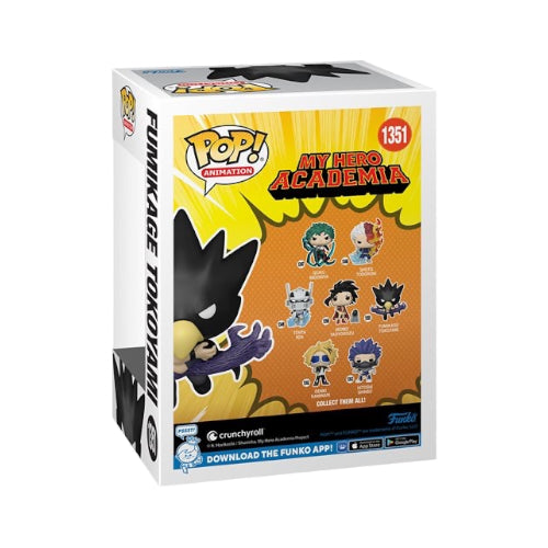 My Hero Academia #1351 Fumikage Tokoyami Glow In The Dark AAA Anime Exclusive Funko Pop