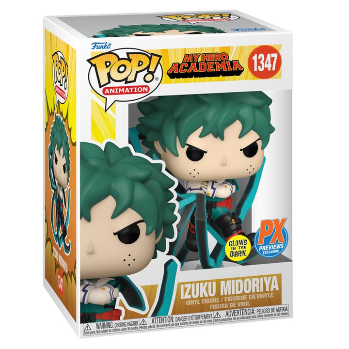 My Hero Academia #1347 Izuku Midoriya Blackwhip Glow-in-the-Dark PX Exclusive Funko Pop