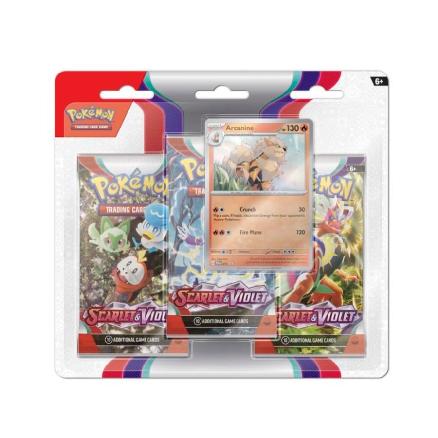 Scarlet & Violet 3-Pack Blister Dondozo/ Arcanine