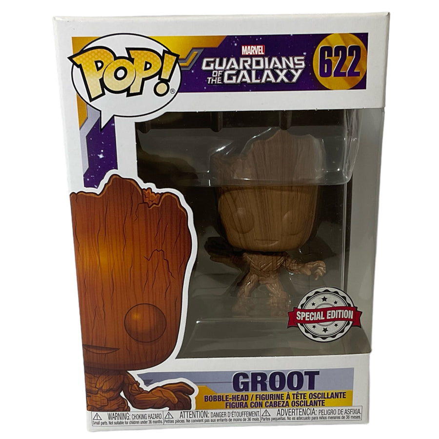 Marvel Guardians Of The Galaxy #622 Groot Special edition Funko Pop (Imperfect Box)