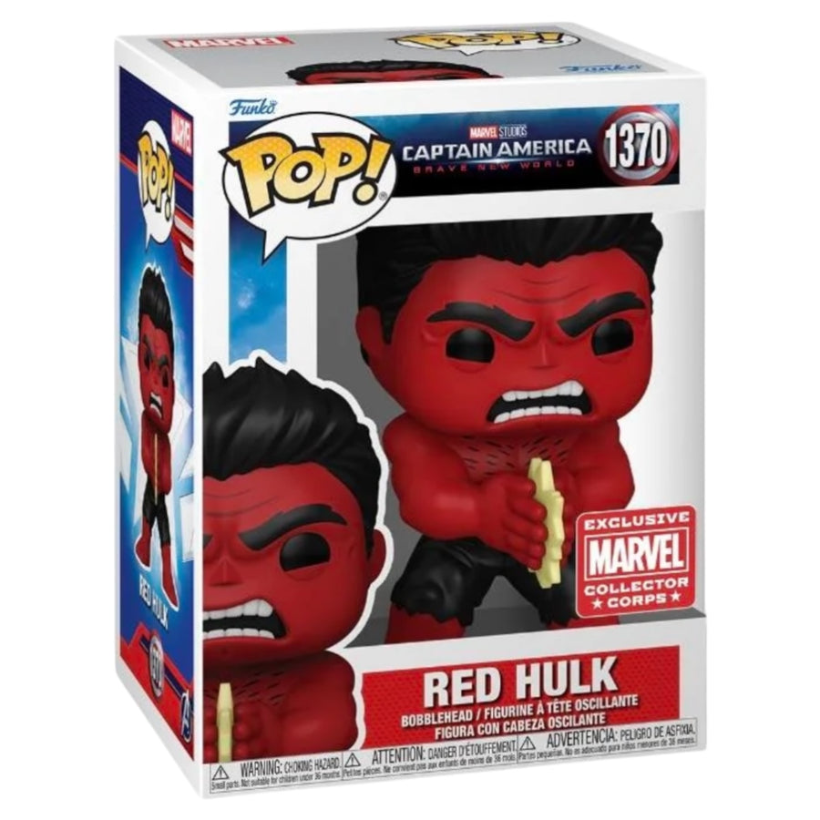 Marvel #1370 Red Hulk Collector Corps Exclusive Funko Pop