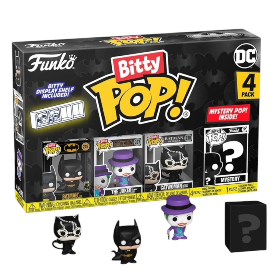 Bitty Funko Pop Batman 85th Batman 4 pack