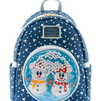 Loungefly - Disney Minnie And Mickey Snowglobe Mini Backpack