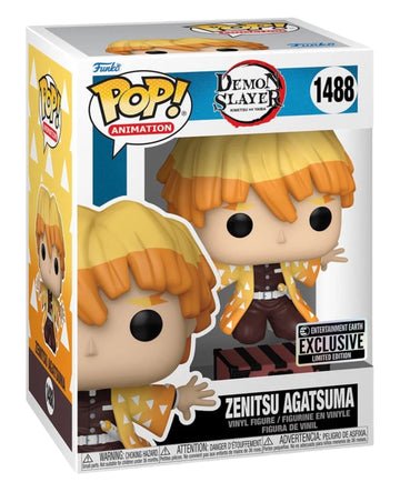 Demon Slayer #1488 Zenitsu Protecting Nezuko's Box Entertainment Earth Exclusive Funko Pop