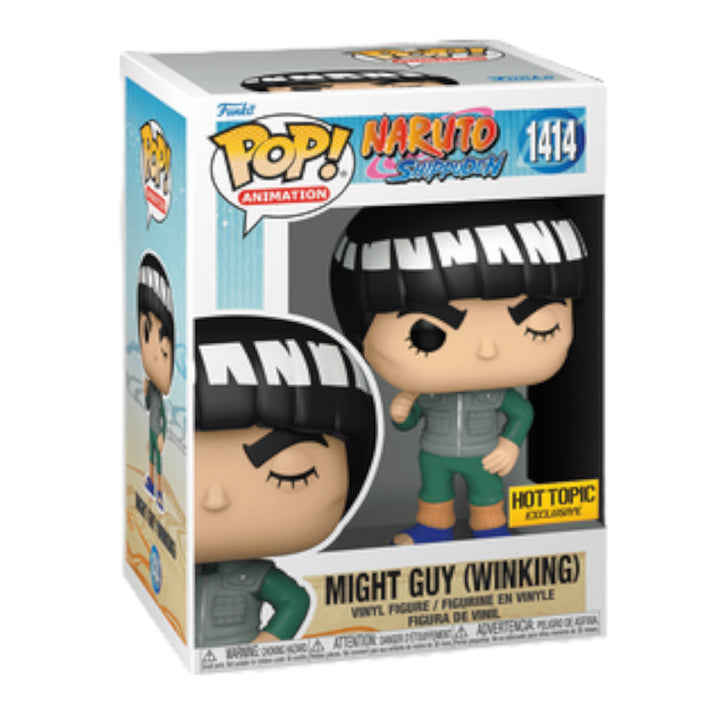 Naruto Shippuden #1414 Might Guy (Winking) Hot Topic Exclusive Funko Pop