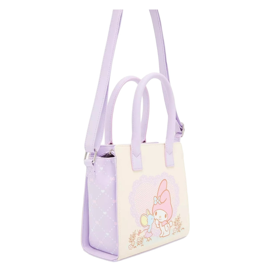 Loungefly My Melody & Flat Lavender Satchel Bag