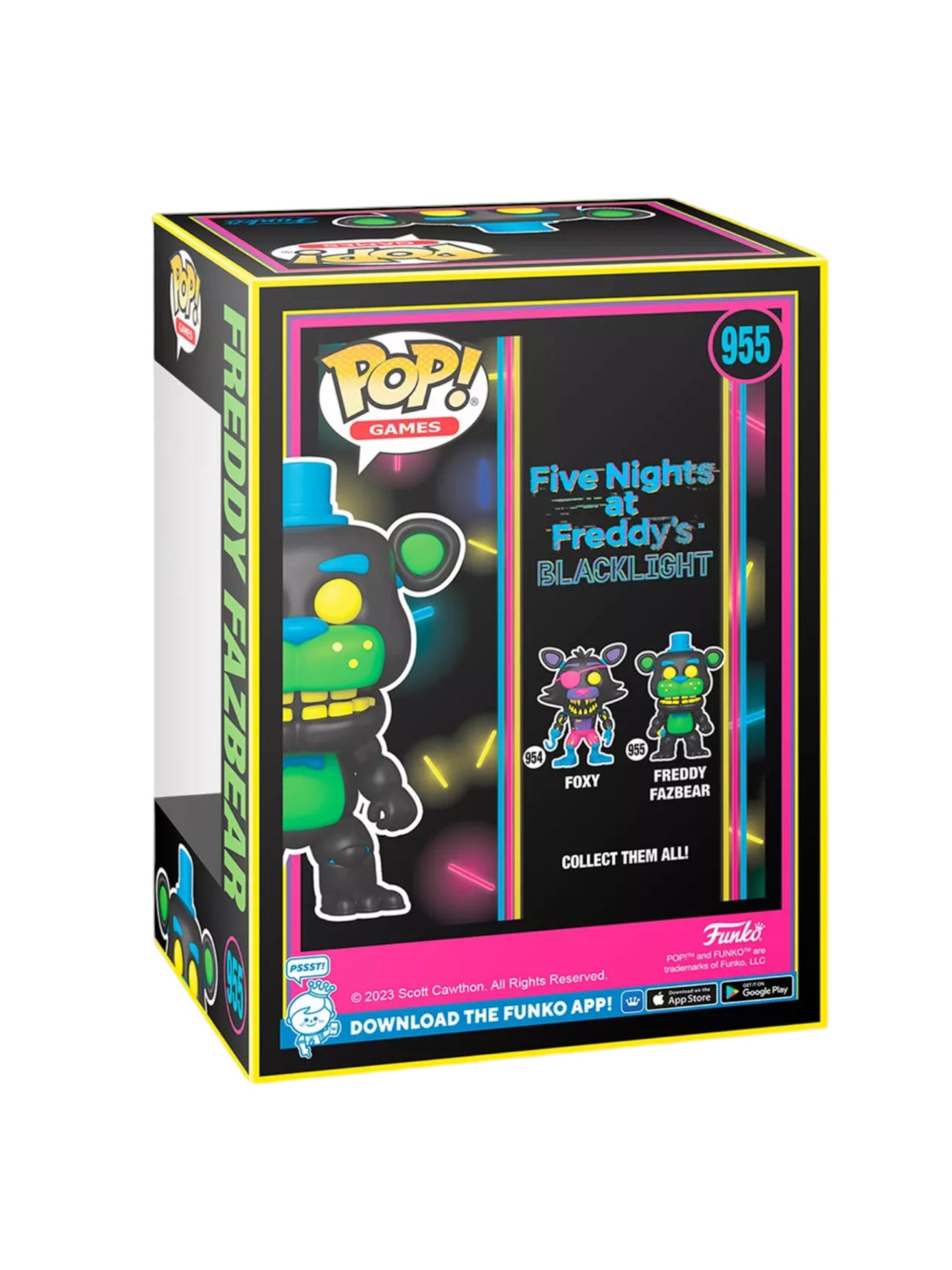 Funko Pop Games #955 - Five Nights at Freddy's - Freddy Fazbear (Blacklight  Exclusive) 