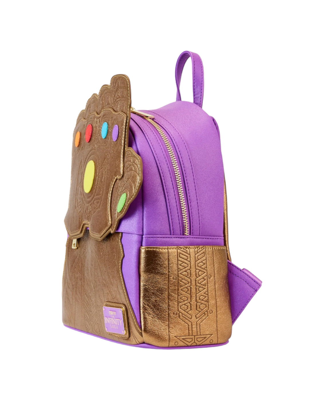 Loungefly Marvel Shine Thanos Gauntlet Mini Backpack