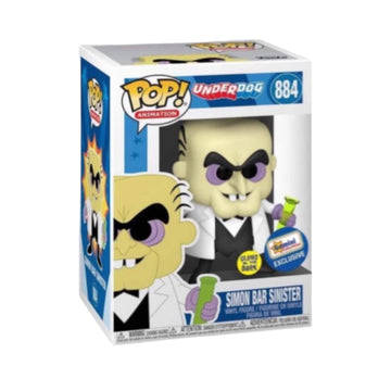 Underdog #884 Simon Bar Sinister ( Glow ) - Gemini Collectibles Exclusive Funko Pop