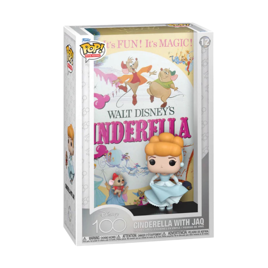 Disney #12 Cinderella With Jaq Funko Pop Movie Posters