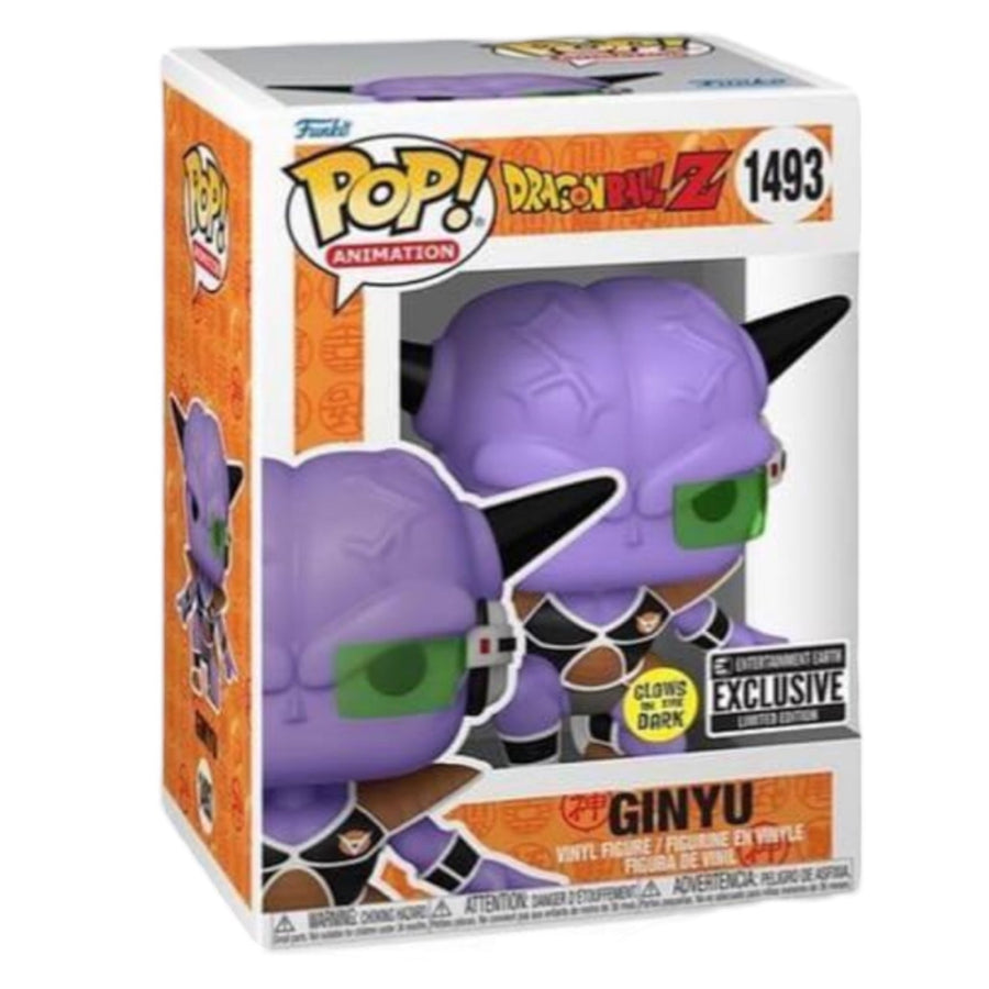 Dragon Ball Z #1493 Ginyu Glows In The Dark Entertainment Earth Exclusive Funko Pop