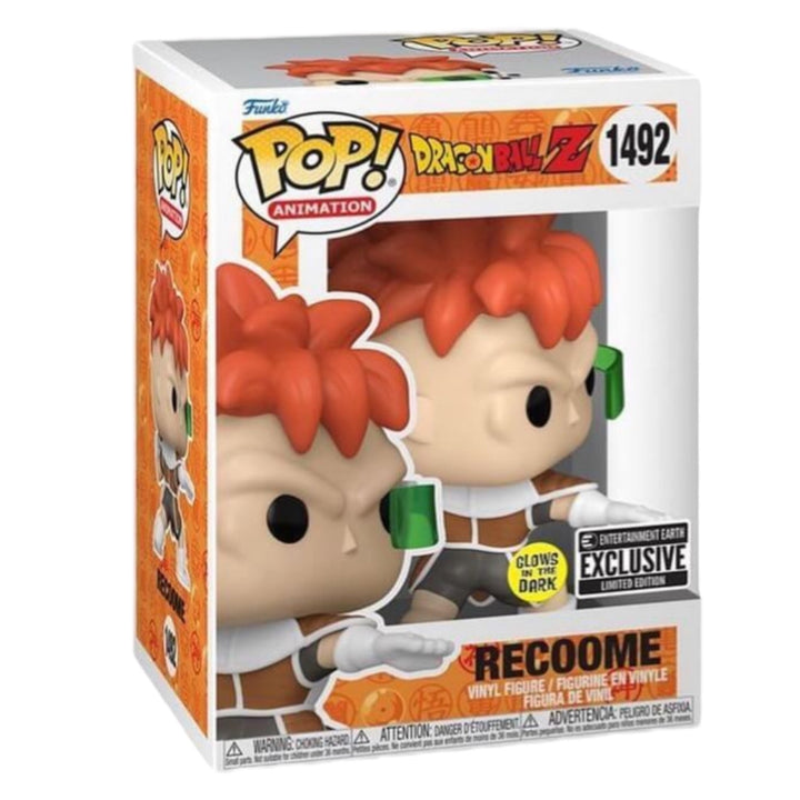 Dragon Ball Z #1492 Recoome Glows In The Dark Entertainment Earth Exclusive Funko Pop