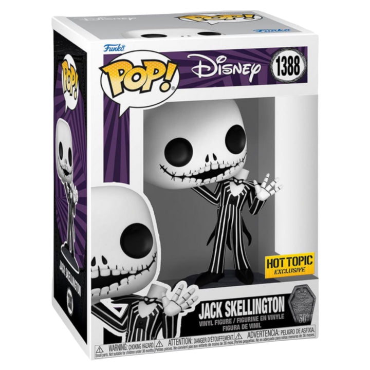 Disney #1388 Jack Skellington Hot Topic Funko Pop