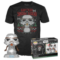 Star Wars Holiday Stormtrooper (Metallic) Funko Pop & Tee