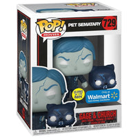 Pet Sematary #729 Gage & Church Glows In The Dark Walmart Exclusive Funko Pop (Imperfect Box)