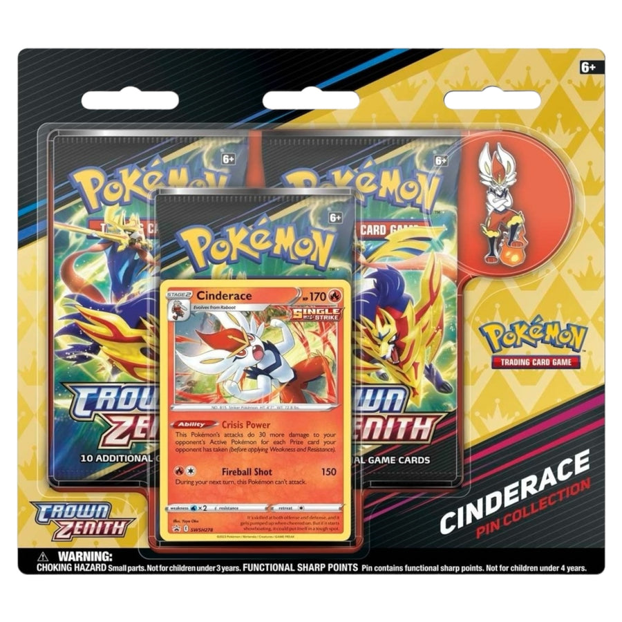 Pokémon TCG: Crown Zenith Pin Collection (Cinderace)