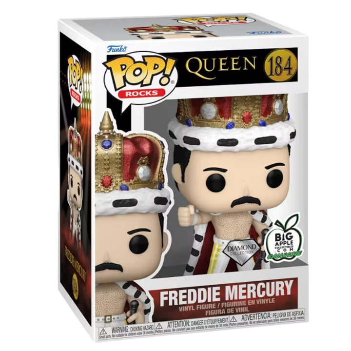 Queen #184 Freddie Mercury Diamond Big Apple Exclusive Funko Pop