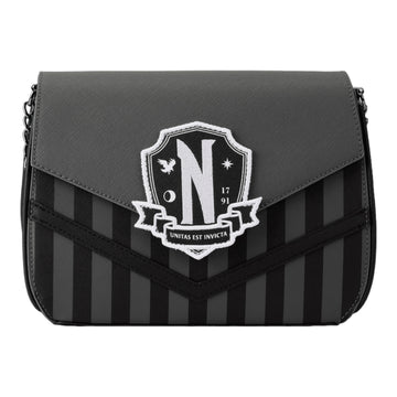 Loungefly Wednesday Addams Exclusive Nevermore Crossbody Bag