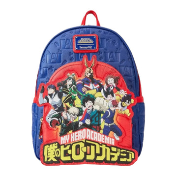 Loungefly My Hero Academia Group Embossed Logo Mini Backpack