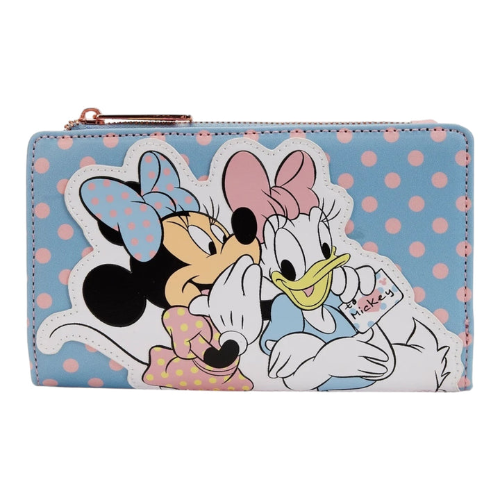 Loungefly Disney Minnie and Daisy Pastel Polka Dot Flap Wallet