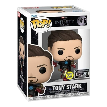 Marvel #1416 Tony Stark Entertainment Earth Exclusive GITD Funko Pop Preorder