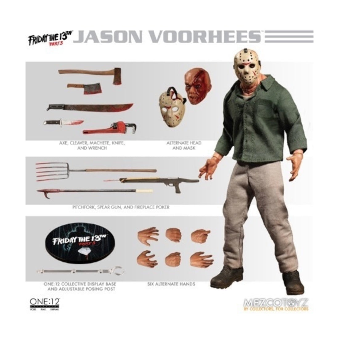 Mezco One: 12 Collective Friday 13th Part 3 Jason Vorhees