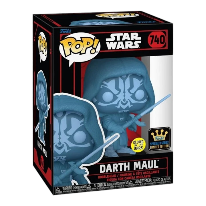 Star Wars #740 Darth Maul Glows In The Dark Specialty Series Exclusive Funko Pop