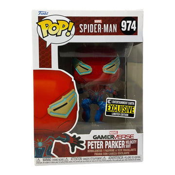 Marvel #974 Peter Parker Velocity Suit Entertainment Earth Exclusive Funko Pop