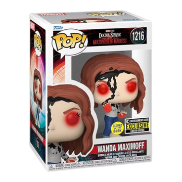 Marvel #1216 Wanda Maximoff GITD Entertainmet Earth Exclusive Funko Pop