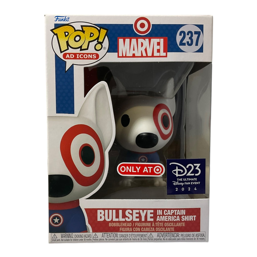 Ad Icons #237 Bullseye In Captain America Shirt Target Exclusive Funko Pop (Imperfect Box)