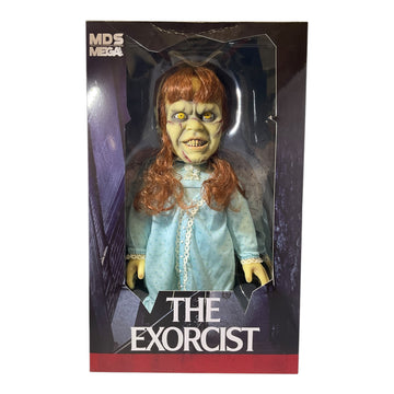 Mezco The Exorcist Regan 15" Mega Scale Talking Figure. (Imperfect Box)