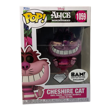 Disney Alice In Wonderland #1059 Cheshire Cat Diamond Bam Exclusive Funko Pop (Imperfect Box)