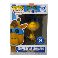 TMNT #192 Geoffrey As Leonardo Toys R Us Exclusive Funko Pop (Imperfect Box)