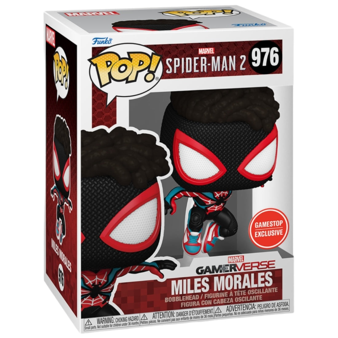 Marvel 976 Miles Morales GameStop Exclusive Funko Pop