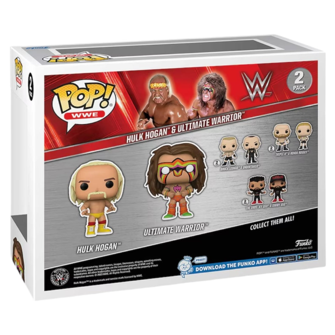 WWE Hulk Hogan & Ultimate Warrior 2 Pack Fanatics Exclusive Funko Pop