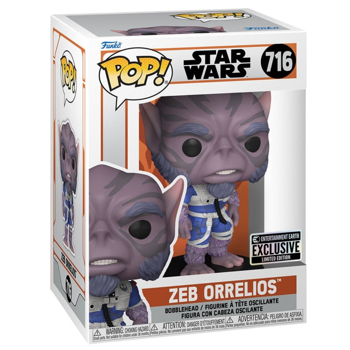 Star Wars #716 Zeb Orrelios Entertainment Earth Exclusive Funko Pop