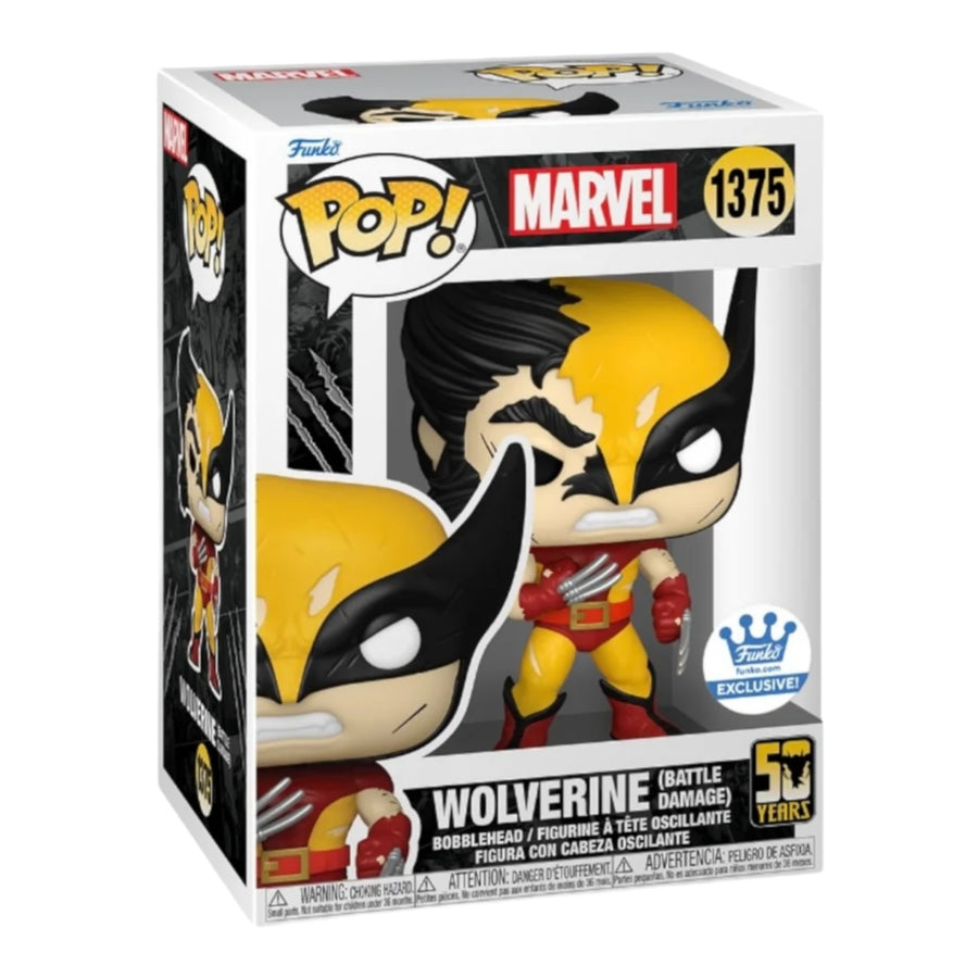 Marvel #1375 Wolverine (Battle Damage) Funko Exclusive Funko Pop