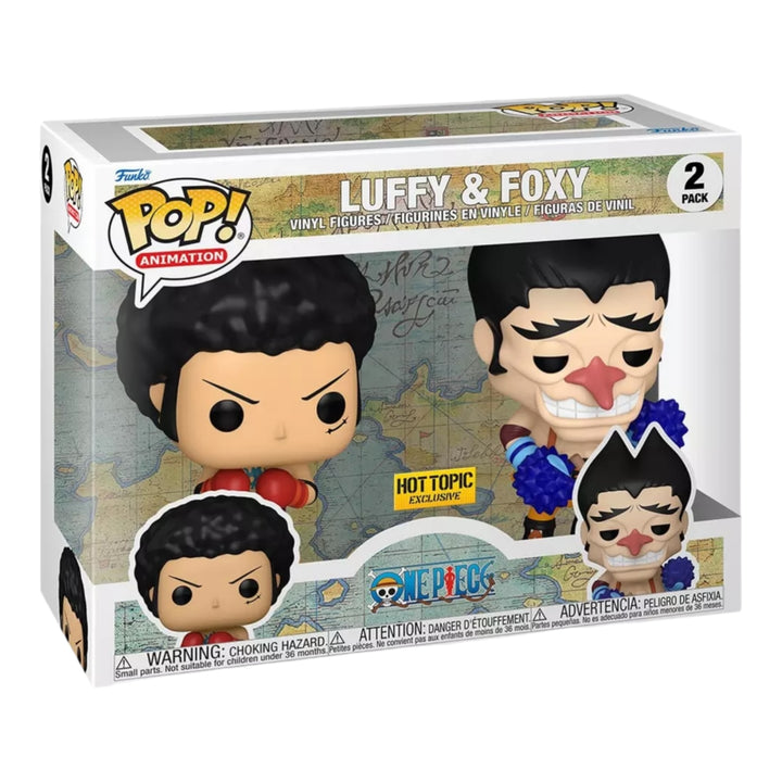 One Piece Liffy & Foxy Hot Topic Exclusive 2 Pack Funko Pop (Imperfect Box)