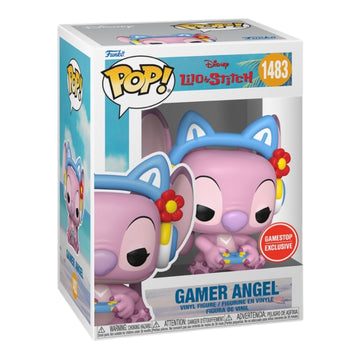 Disney lilo & Stitch #1483 Gamer Angel GameStop Exclusive Funko Pop