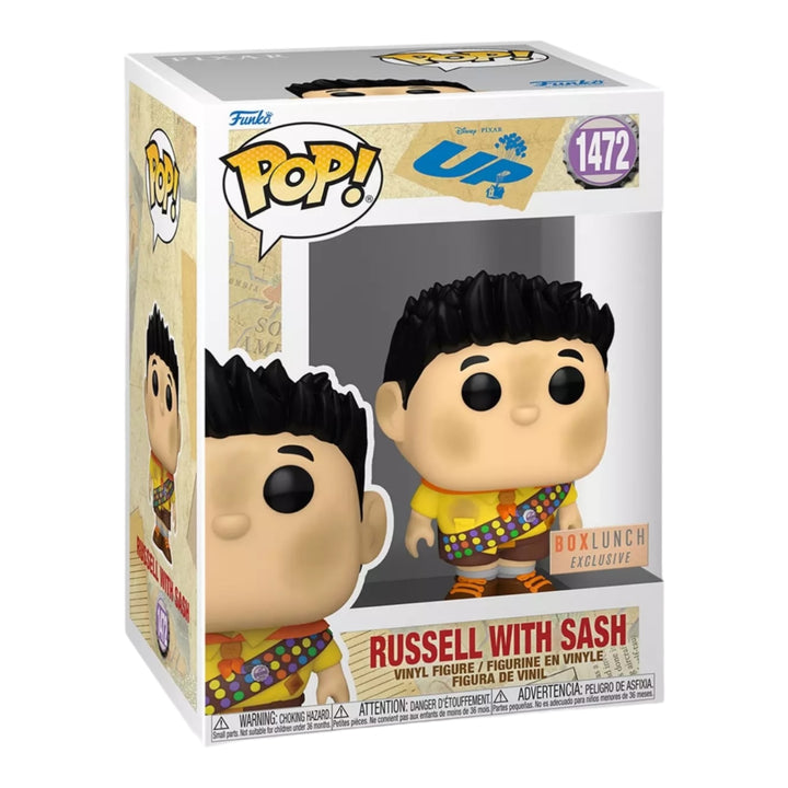 Disney Up #1472 Russell With Sash BoxLunch Exclusive Funko Pop