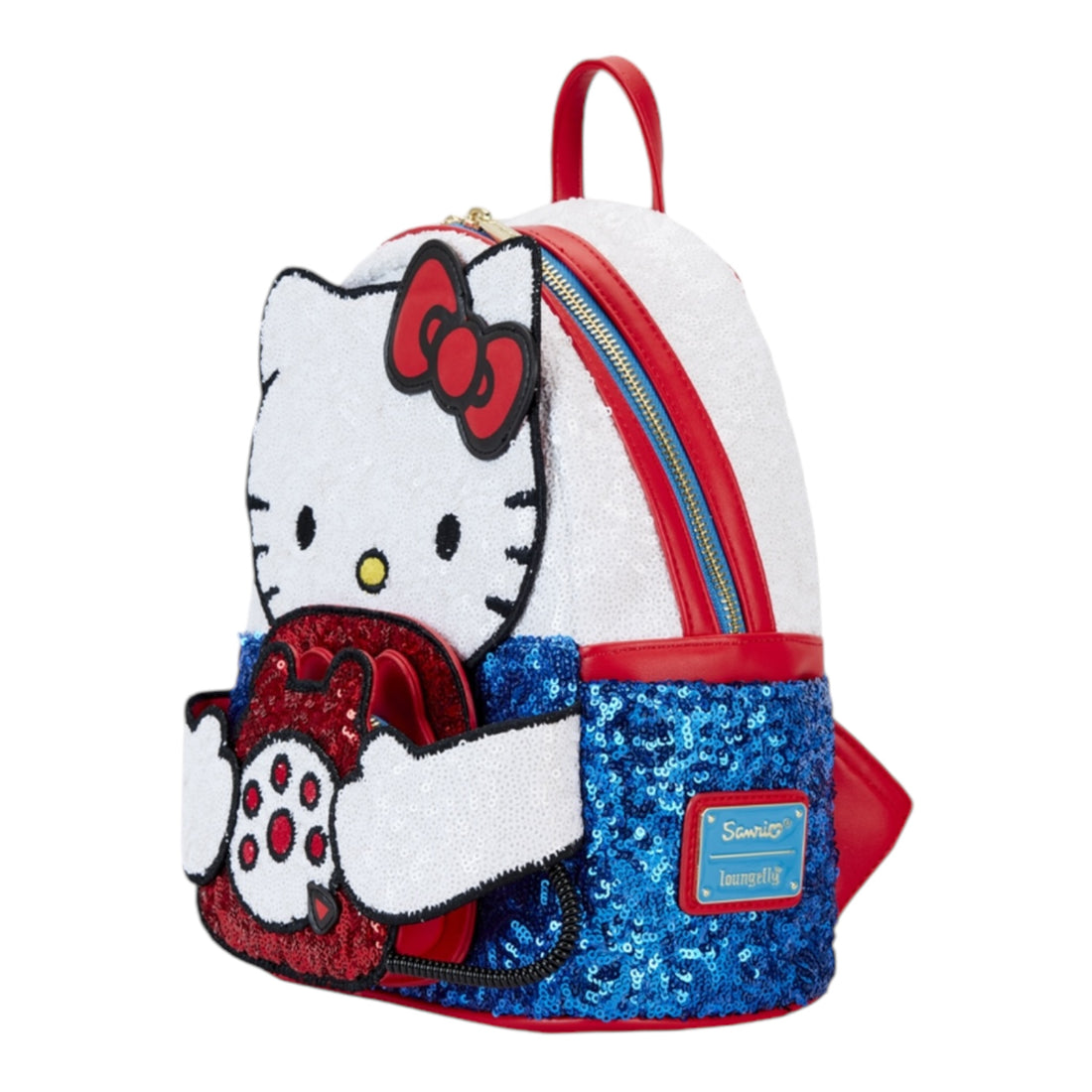 Sanrio Exclusive Hello Kitty 50th Anniversary Phone Sequin Cosplay Mini Backpack