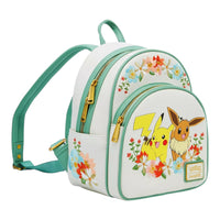 Loungefly Pokemon Pikachu and Eevee Floral Mini Backpack BoxLunch Exclusive