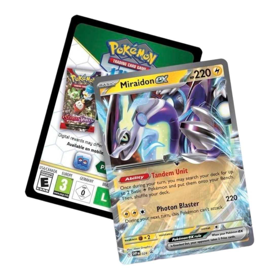 Pokémon TCG: Paldea Legends Tin (Miraidon ex)