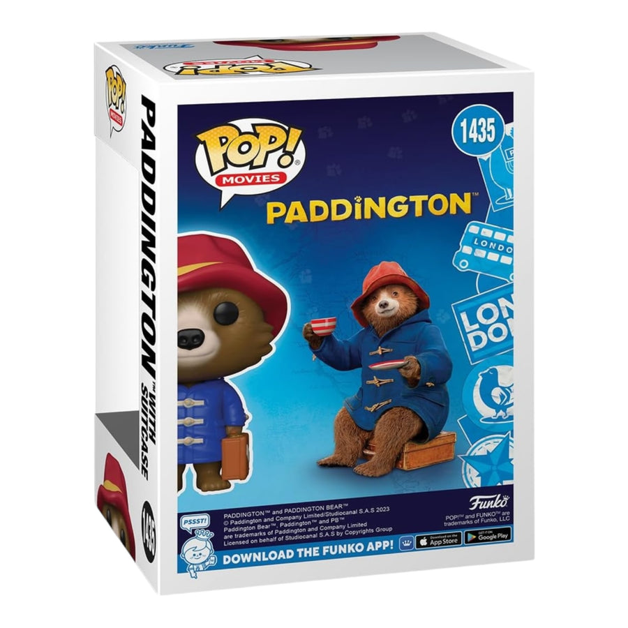 #1435 Paddington With Suitcase Flocked Exclusive Funko Pop