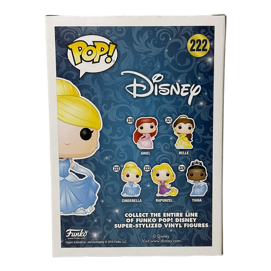 Disney #222 Cinderella (Sparkle Dress) Walmart Exclusive Funko Pop (Imperfect Box)