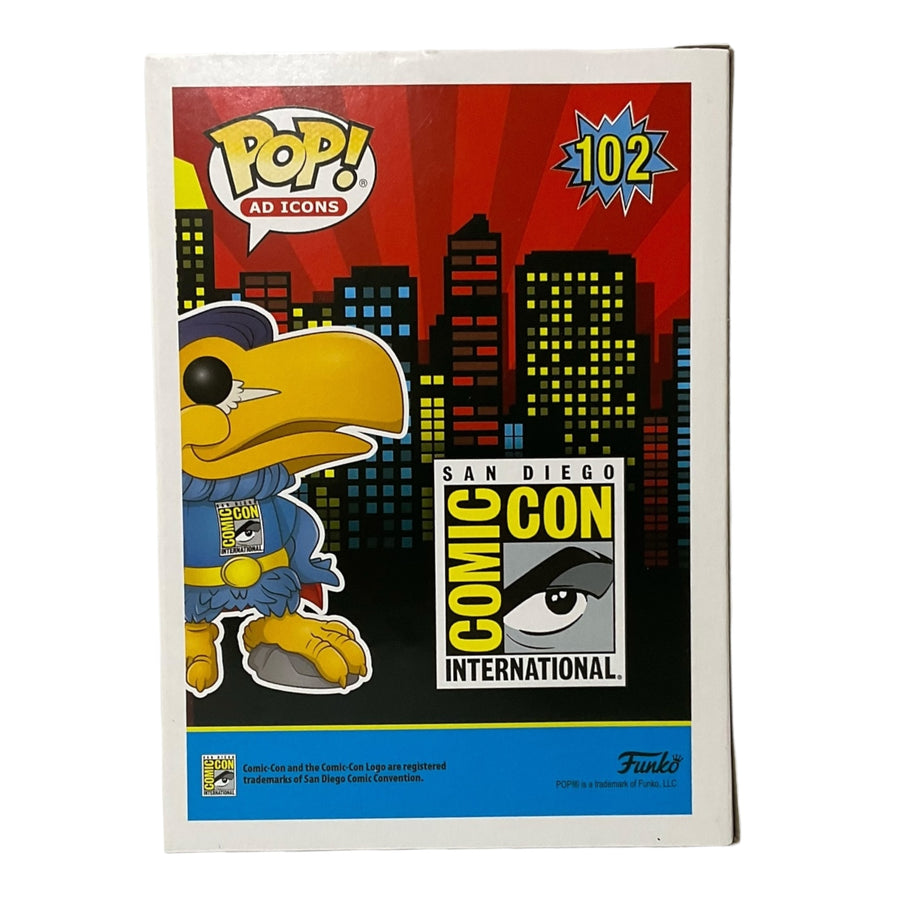 Ad Icons #102 Toucan 2020 San Diego Comic Con Limited Edition Funko Pop (Imperfect Box)