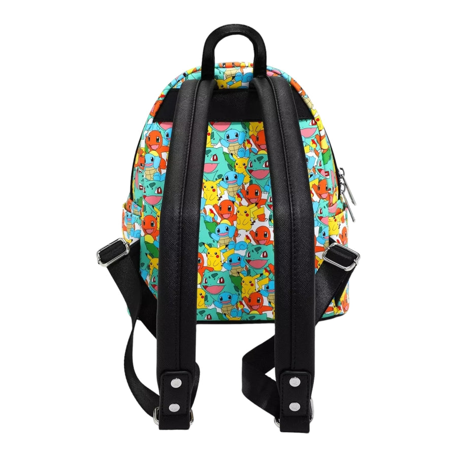 Loungefly Pokémon Starters Allover Print Mini Backpack - BoxLunch Exclusive