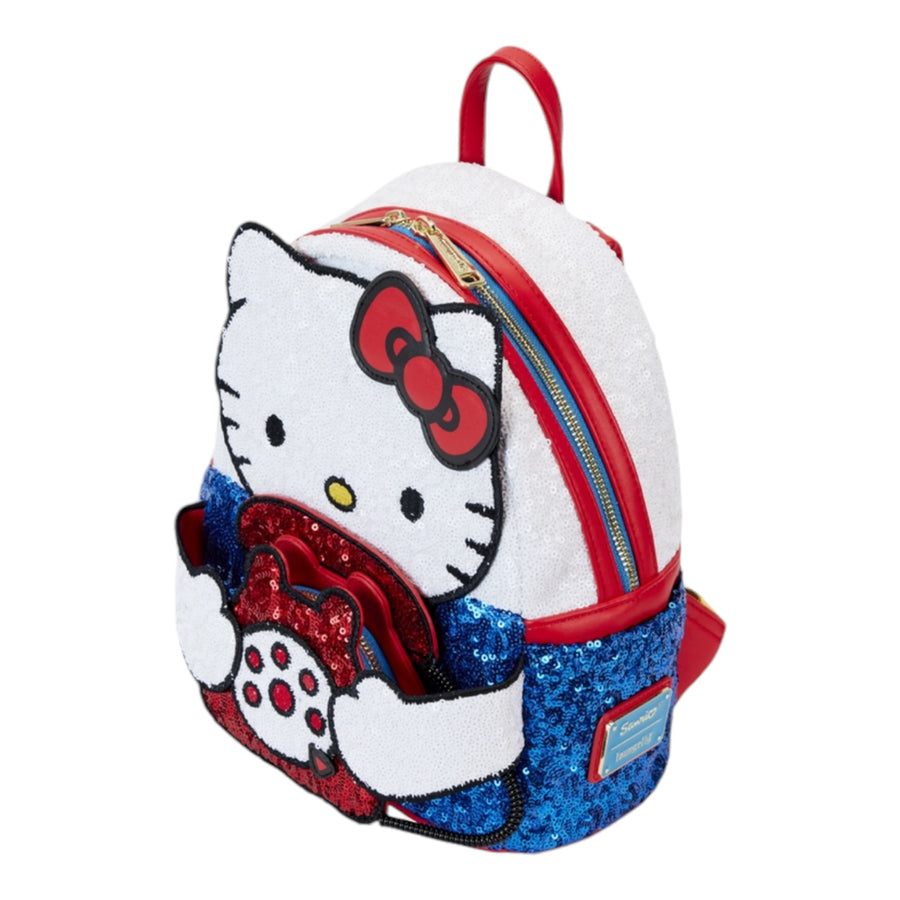 Sanrio Exclusive Hello Kitty 50th Anniversary Phone Sequin Cosplay Mini Backpack