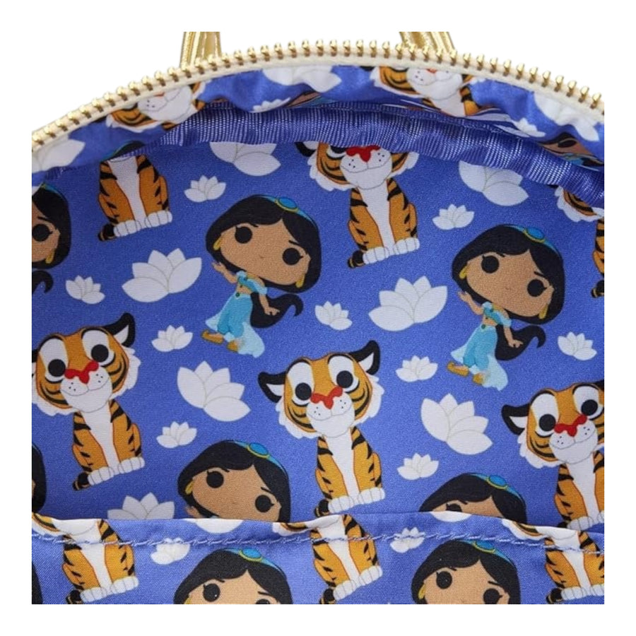 Loungefly Aladdin 30th Anniversary Palace Mini Backpack & Jasmine Diamond Pop! Bundle (LE 3000)